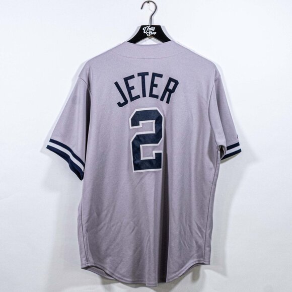 New York Yankees Derek Jeter Majestic Jersey Sewn Large MLB Baseball - Picture 9 of 9